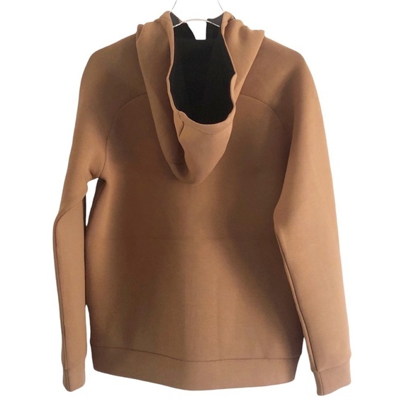 Full Send Mens Hoodie Tan Hydrophobic Streetwear Size Medium Full Zip - Picture 5 of 14